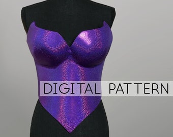 Sugarplum Fairy Mercy Breast Plate Pattern for EVA Foam Cosplay