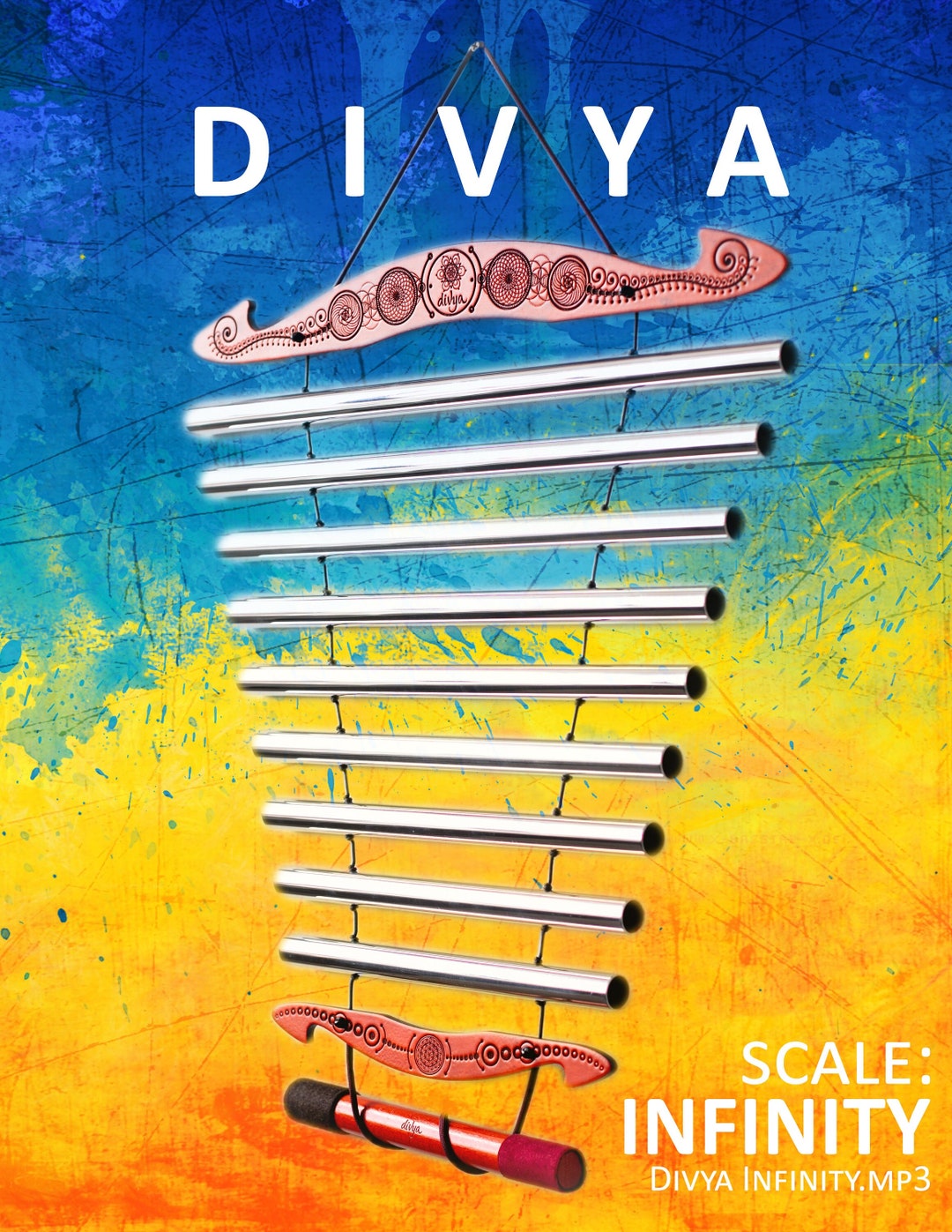 Divya Made in Ukraine With Love Sound Healing Metallophone for Stress