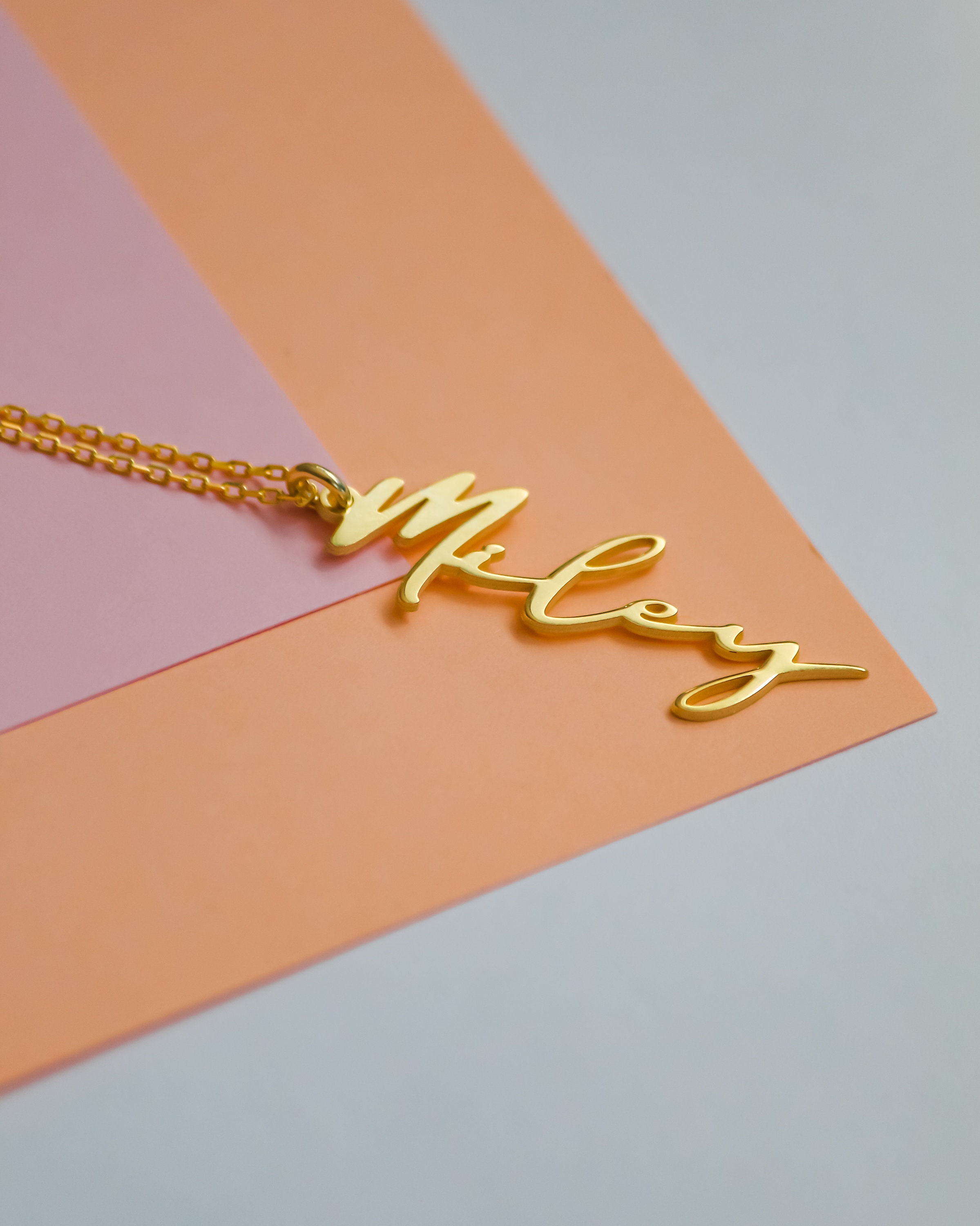 14k gold vermeil 925 sterling silver personalized name Etsy