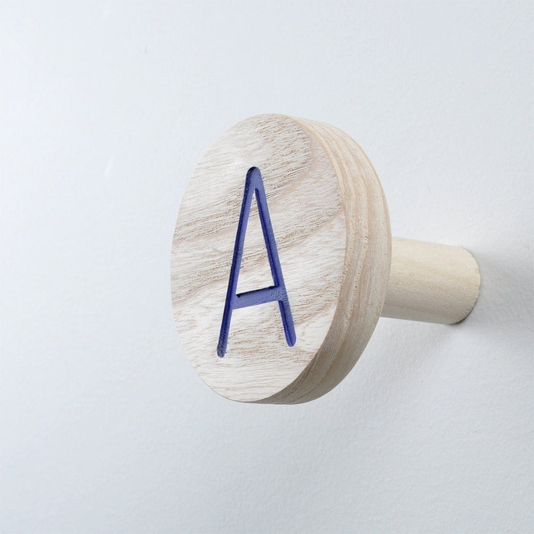 Letter Wall Hook Alphabet Hook, Initial Hook, Letter Hook, Number Hook