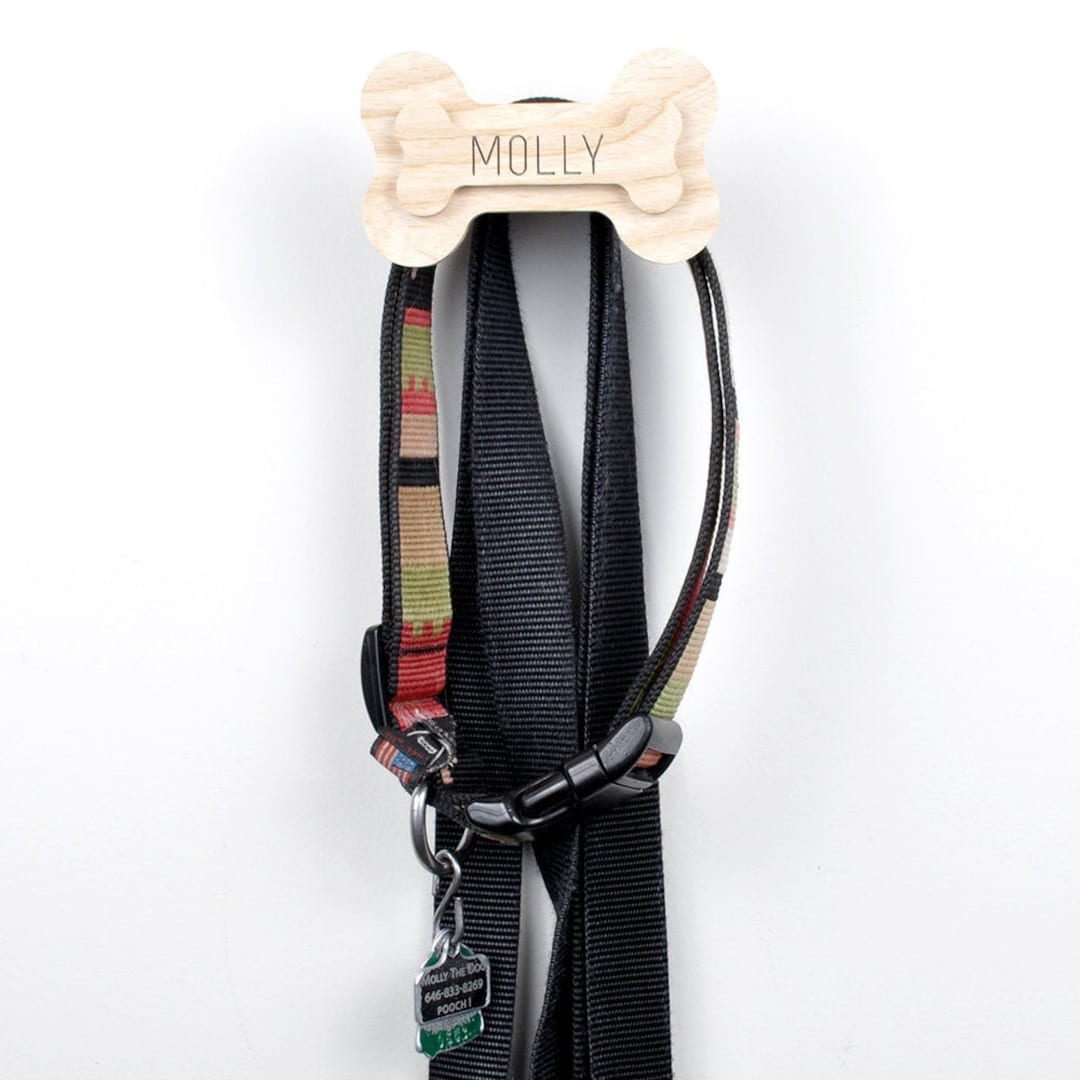 Dog Bone Leash Holder Dog Bone Sign, Dog Leash Hanger, Dog Leash Hook, Leash Hook, Leash Hanger ...