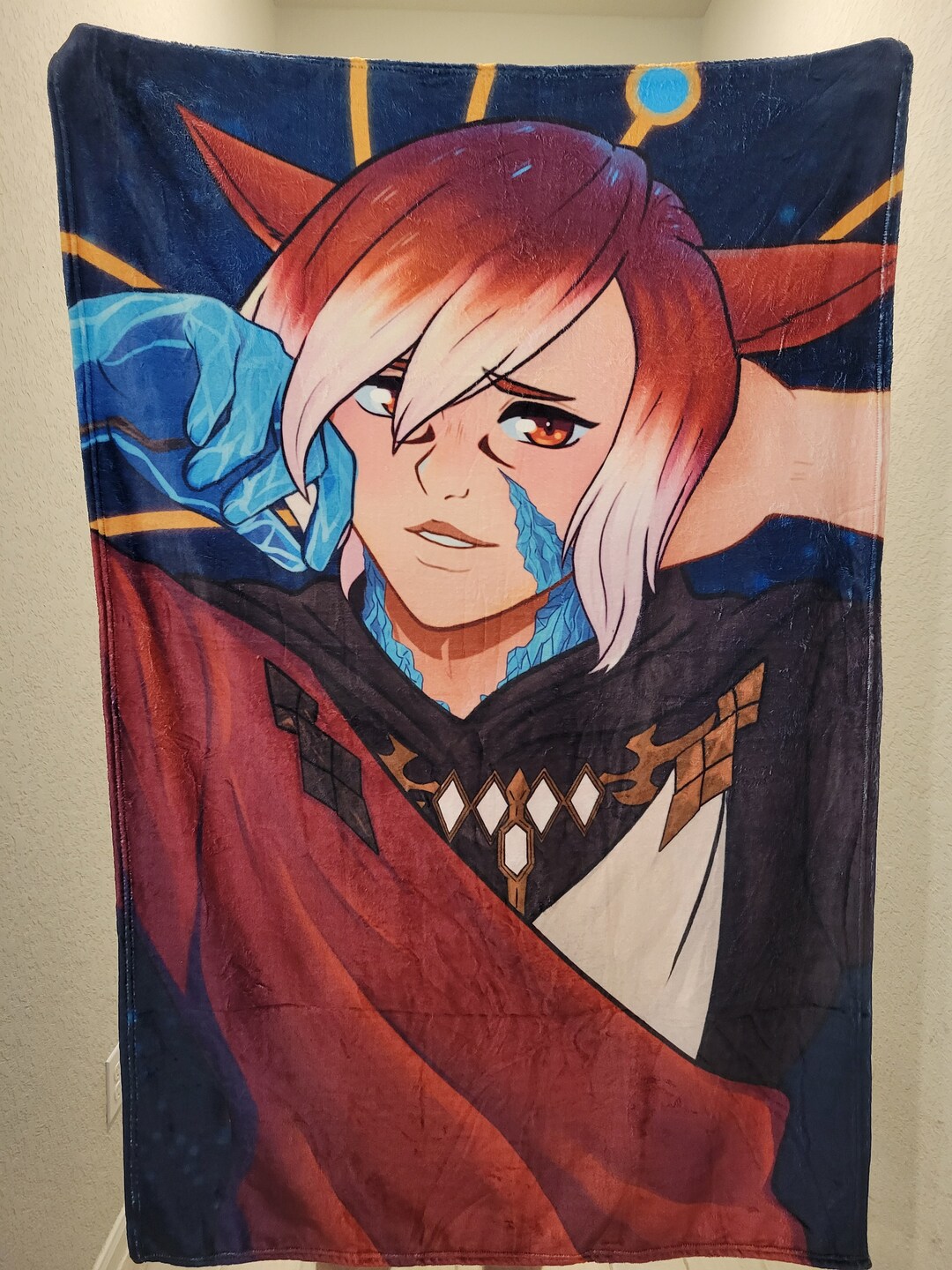Preorder Ff14-inspired G'raha Exarch Cat Boy Plush Throw Blanket - Etsy