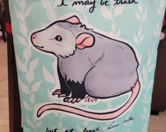 Mint Possum Tote Bag