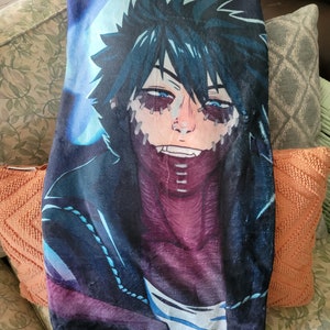 Blue Fire Villain Plush Throw Blanket image 4