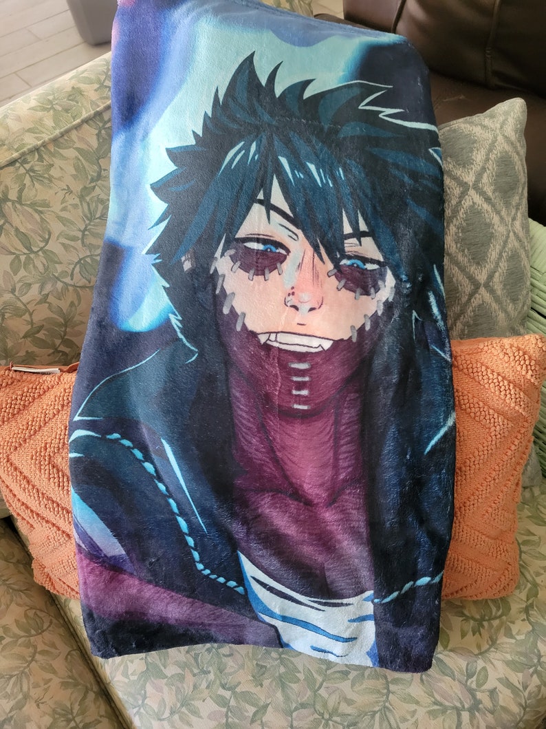 Blue Fire Villain Plush Throw Blanket image 4