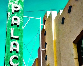 Marfa Texas Photography Print, Palace Theater, Texas Travel, Travel Photography Print,