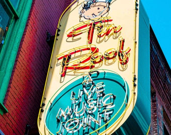 Tin Roof,  Broadway, Nashville Photography Print, Tennessee Travel Print