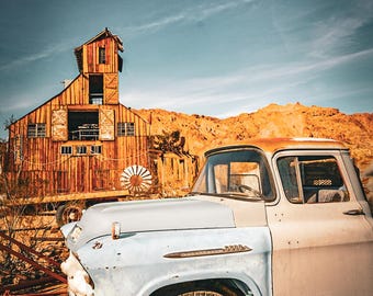 Vintage Truck in the Desert Ghost Town