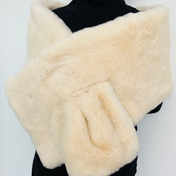 childrens faux fur shawl