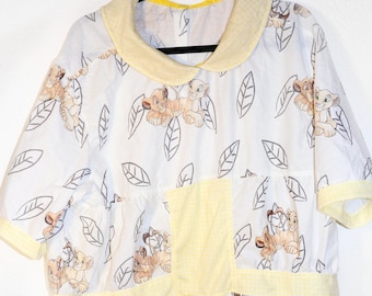 LIONKING SIMBA OVERALL Romper Abdl Playsuit Sunsuit Ageplay Adultbaby