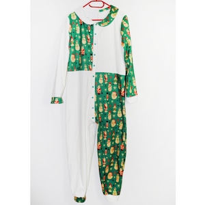 HOLIDAY WEIHNACHTS STRAMPLER Adult Onesie Abdl Romper Overall Coverall Pyjama Einteiler Kuschlig Cozy Cuddle Pajama Cgl Santa Weihnachtsmann