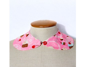 Pink Cupcake Peter Pan Collar - Lolita Harajuku Fairy Kei