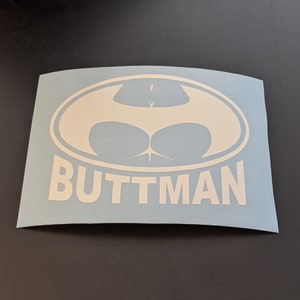Buttman Vinyl Decal Transfer Sticker
