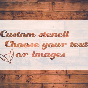 Custom Stencil for sign making, glass etching, painting, and more - Adhesive Stencil