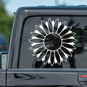 Sunflower Vinyl Decal Transfer Sticker