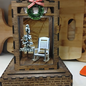 Christmas in Heaven memorial lantern/celebration of life/grief/memorial gift/ Christmas gift