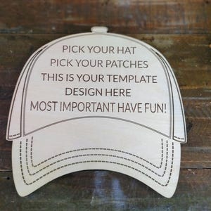 Custom Hat Bar template/Trucker hat/baseball hat/Hat bar/Patches/Hat patch/hat template