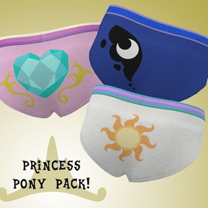 Princess Pony 3-pack! - women's underwear panties