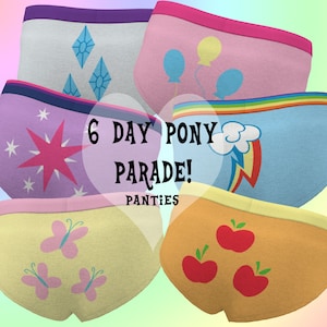 6 Day Pony Parade - women's underwear panties