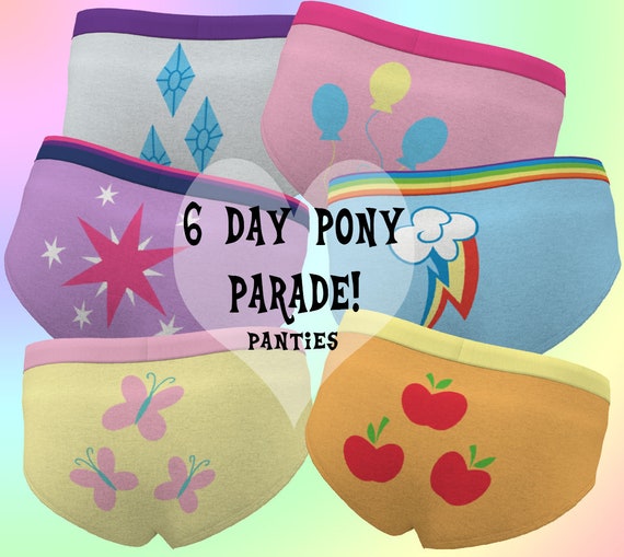 6 Day Pony Parade Women's Underwear Panties 