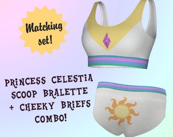 MLP Celestia - women's bralette bra & panties lingerie