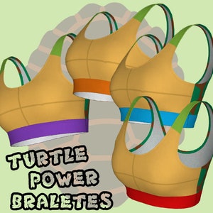 Turtle Power - women's bralette bras lingerie