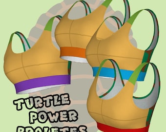 Turtle Power - women's bralette bras lingerie