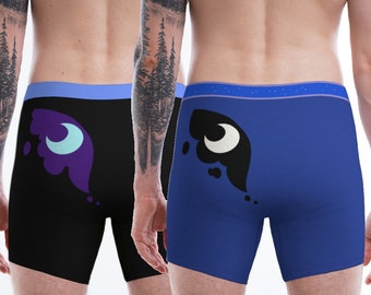 MLP Princess Luna & Nightmare Moon - men's underwear boxer briefs