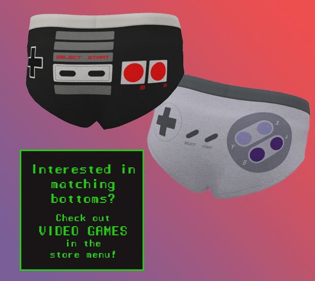 Retro Game Controllers Women's Bralette Bra Lingerie Etsy