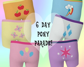 6 Day Pony Parade - men's boxer brief underwear