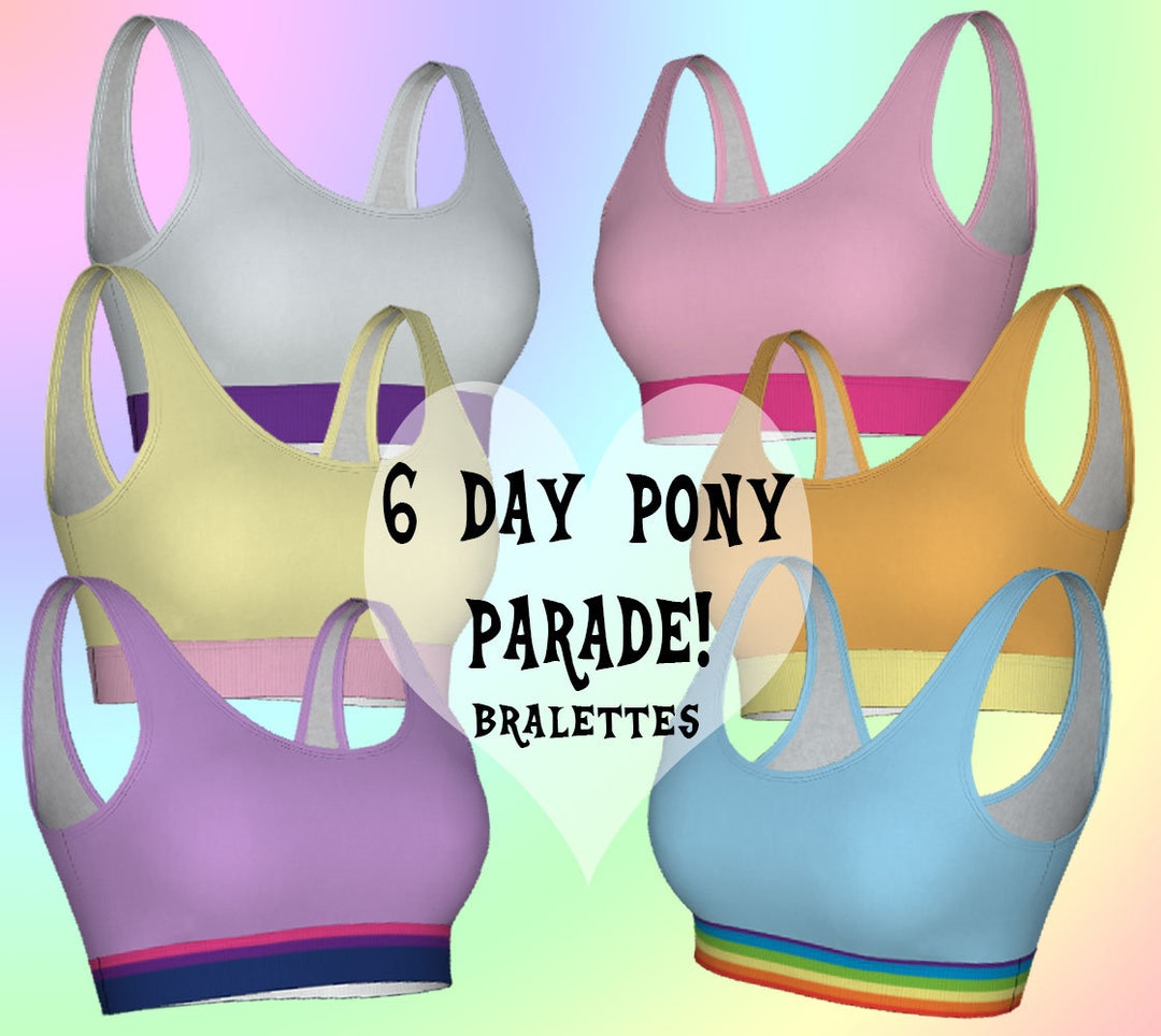 6 Day Pony Parade Women's Bralette Bras Lingerie Etsy