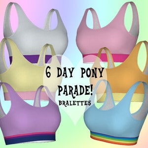6 Day Pony Parade - women&#39;s bralette bras lingerie