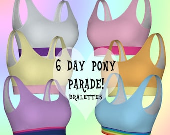 6 Day Pony Parade - women's bralette bras lingerie