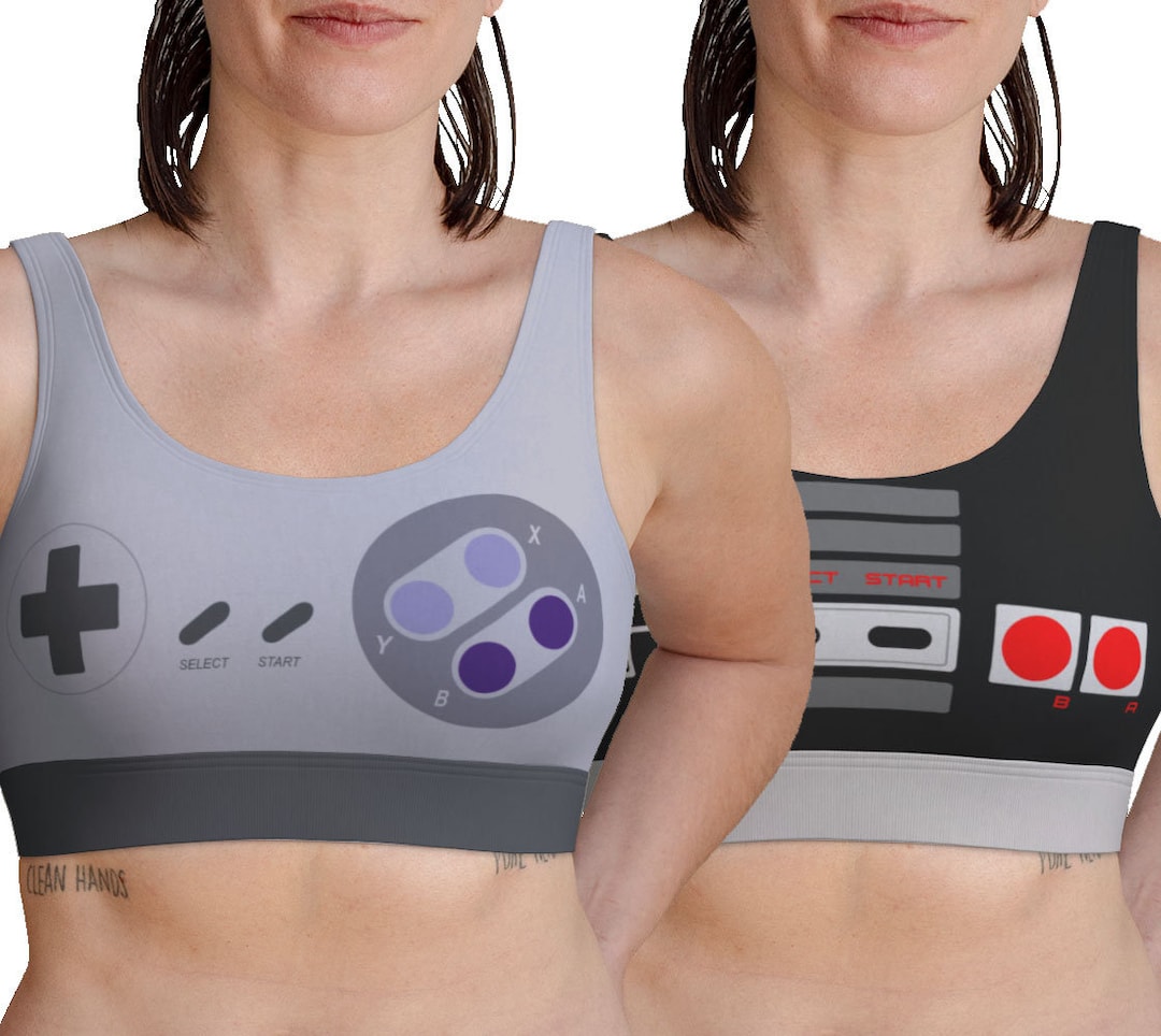 Retro Game Controllers Women's Bralette Bra Lingerie Etsy