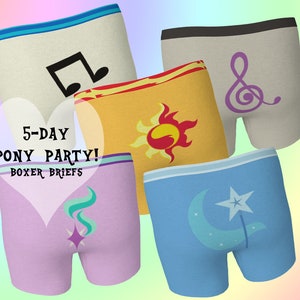 5 Day Pony Party - men&#39;s underwear boxer briefs
