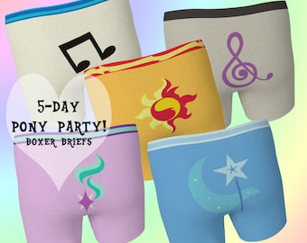 5 Day Pony Party - men's underwear boxer briefs