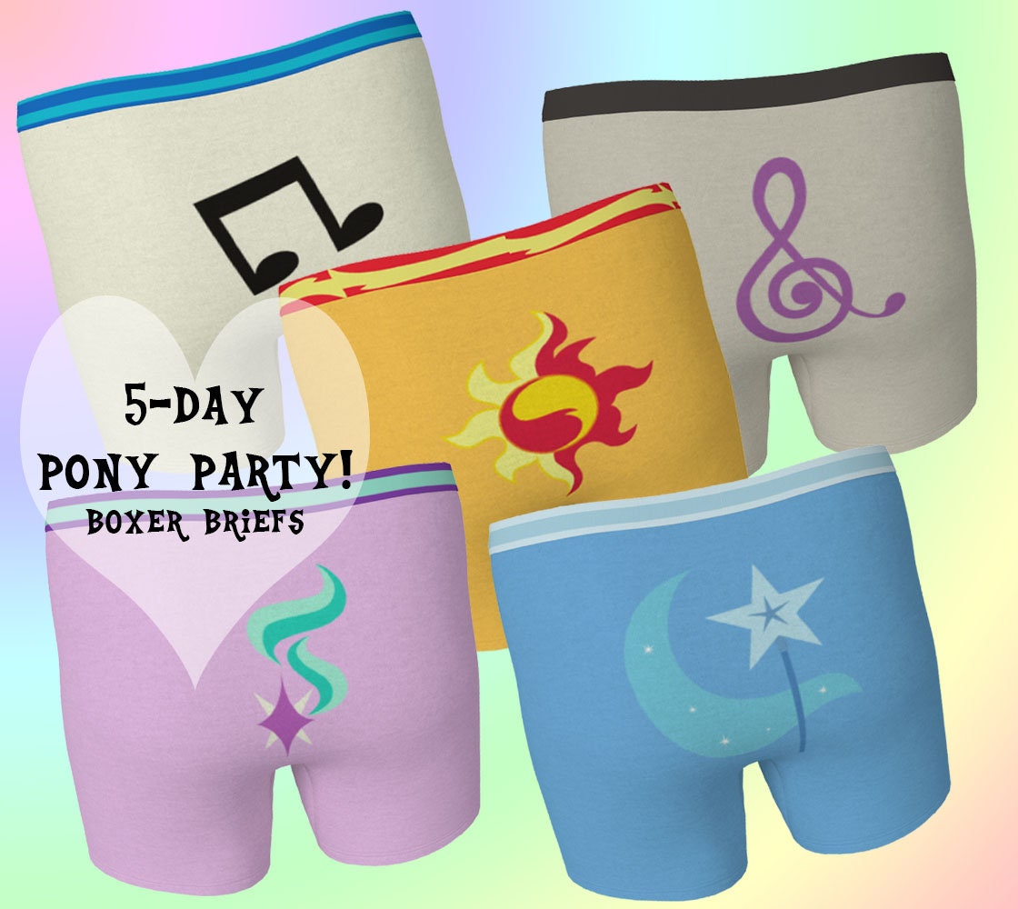 Buy My Little Pony Girls' Unicorn Underwear Pack of 5 Size 5 Multicolored  at