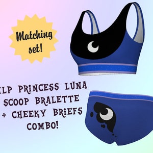 MLP Luna - women's bralette bra & panties lingerie