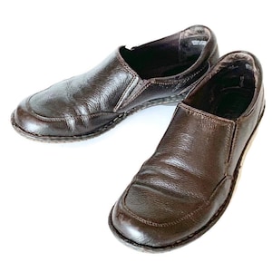 BOC Born Marly Women Brown Leather Slip On Loafers Size 7.5 EU 38.5