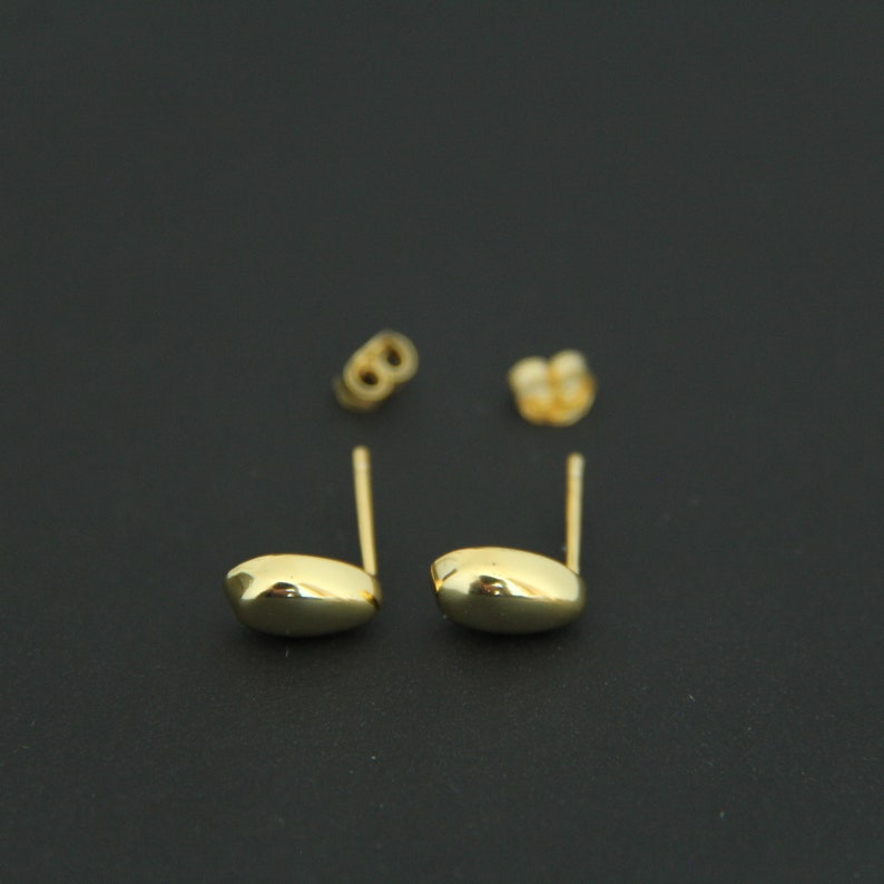 Water Drop Stud Earrings Chunky Bold Dot Studs Sterling Silver Ball Studs Waterdrop Teardrop Studs Dainty Minimalist Best Gift Gold