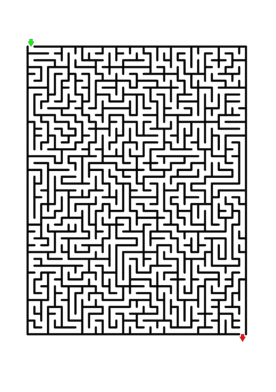 Difficult Mazes For Kids