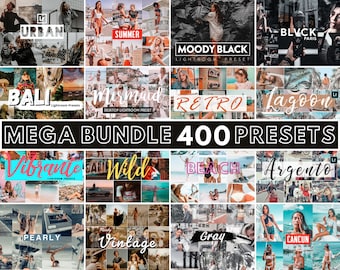 400 Lightroom-presets desktopbundel | Reizen, stad, natuur, eten (directe download)