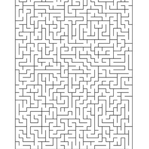 100 Challenging Mazes for Kids up to 9 Years Old, Printable Labyrinth ...