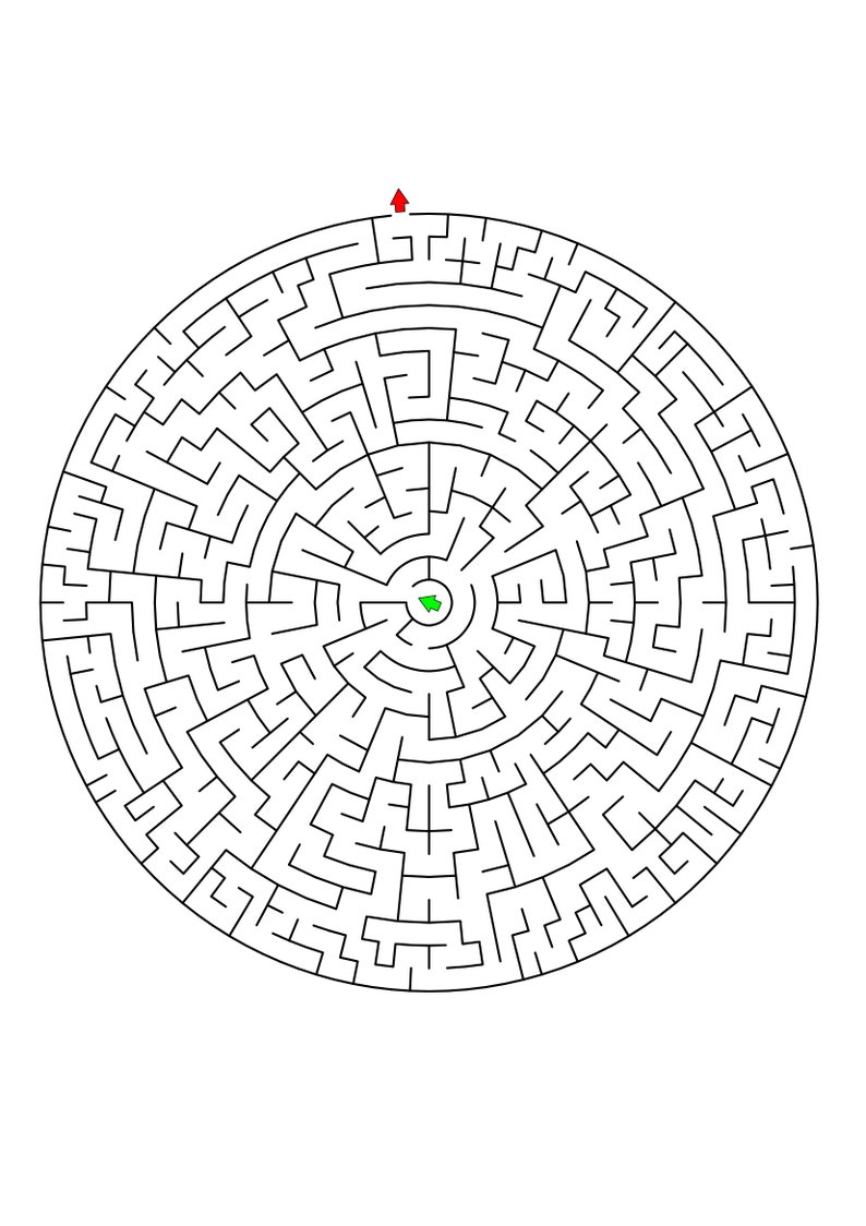 100 Medium Difficulty Mazes For Kids Up To 7 Years Old | Etsy