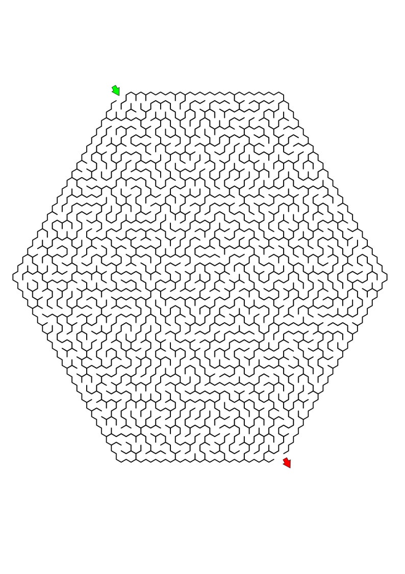100 Challenging Mazes for Kids up to 9 Years Old, Printable Labyrinth ...