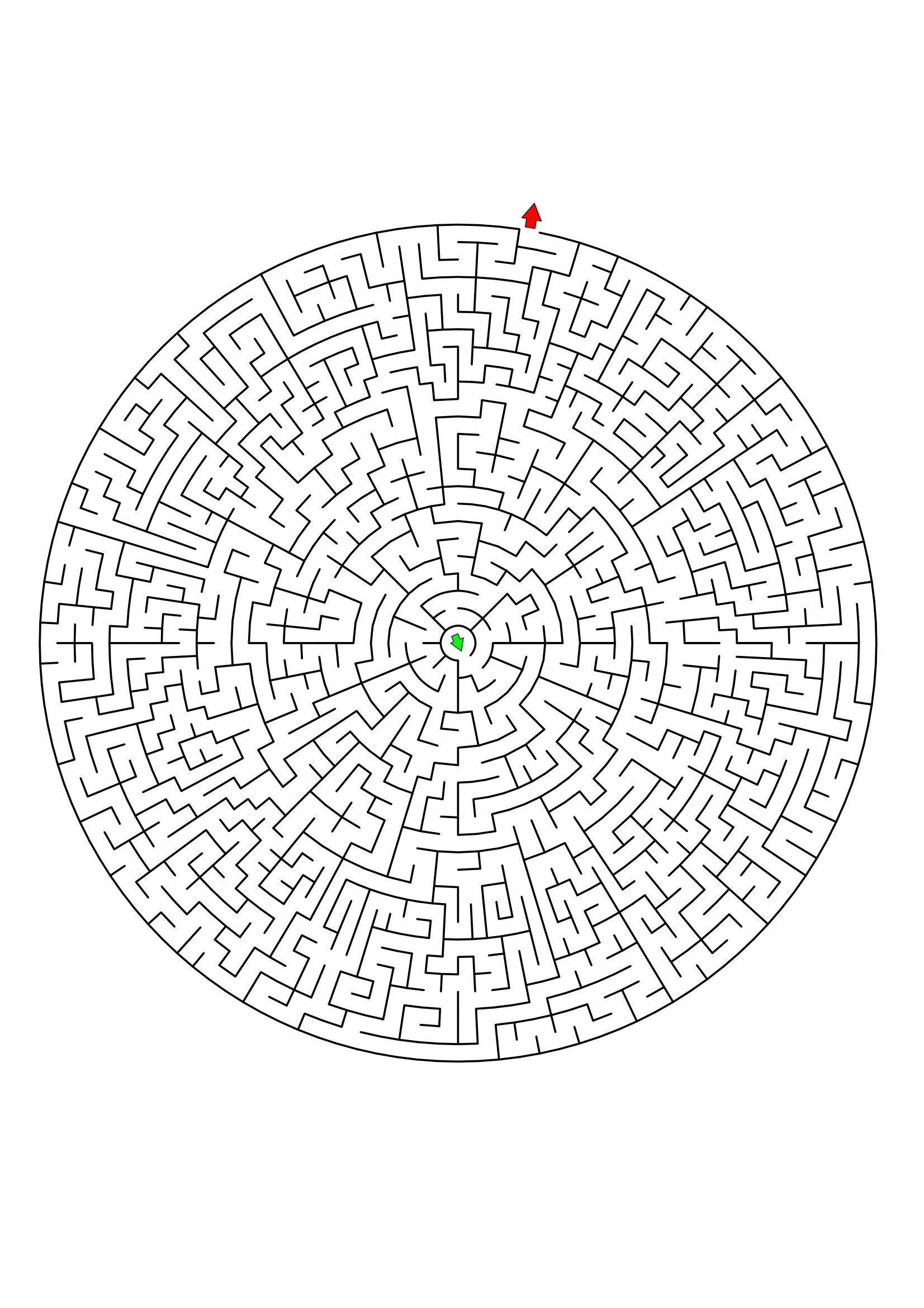100 Challenging Mazes for Kids up to 9 Years Old, Printable Labyrinth ...