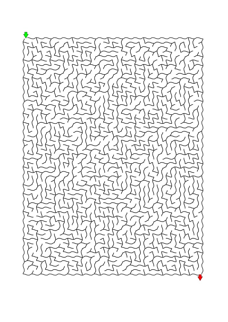 100 Challenging Mazes for Kids up to 9 Years Old, Printable Labyrinth ...