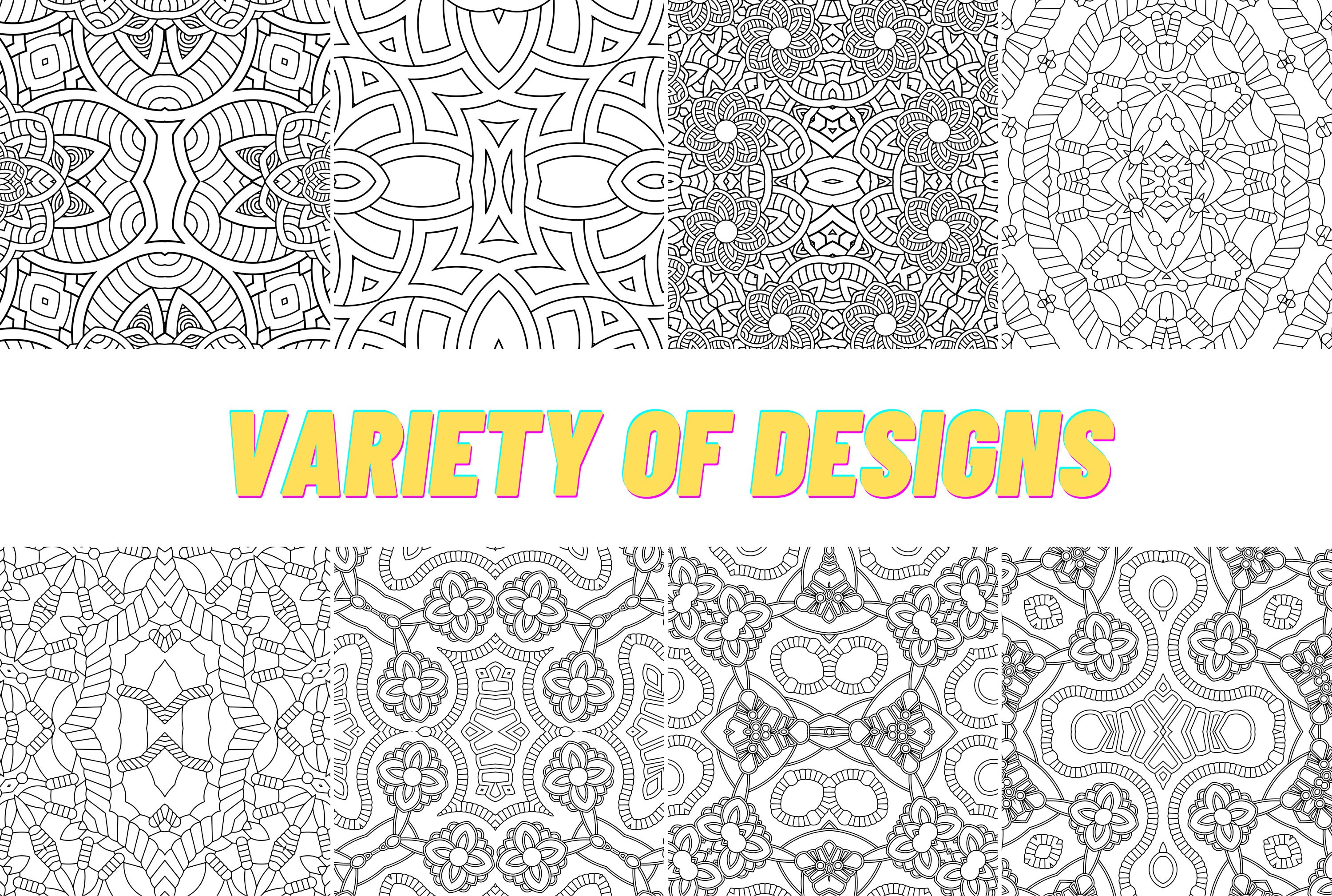 500 Patterns Coloring Pages | Printable Patterns Adult & Kids Coloring ...