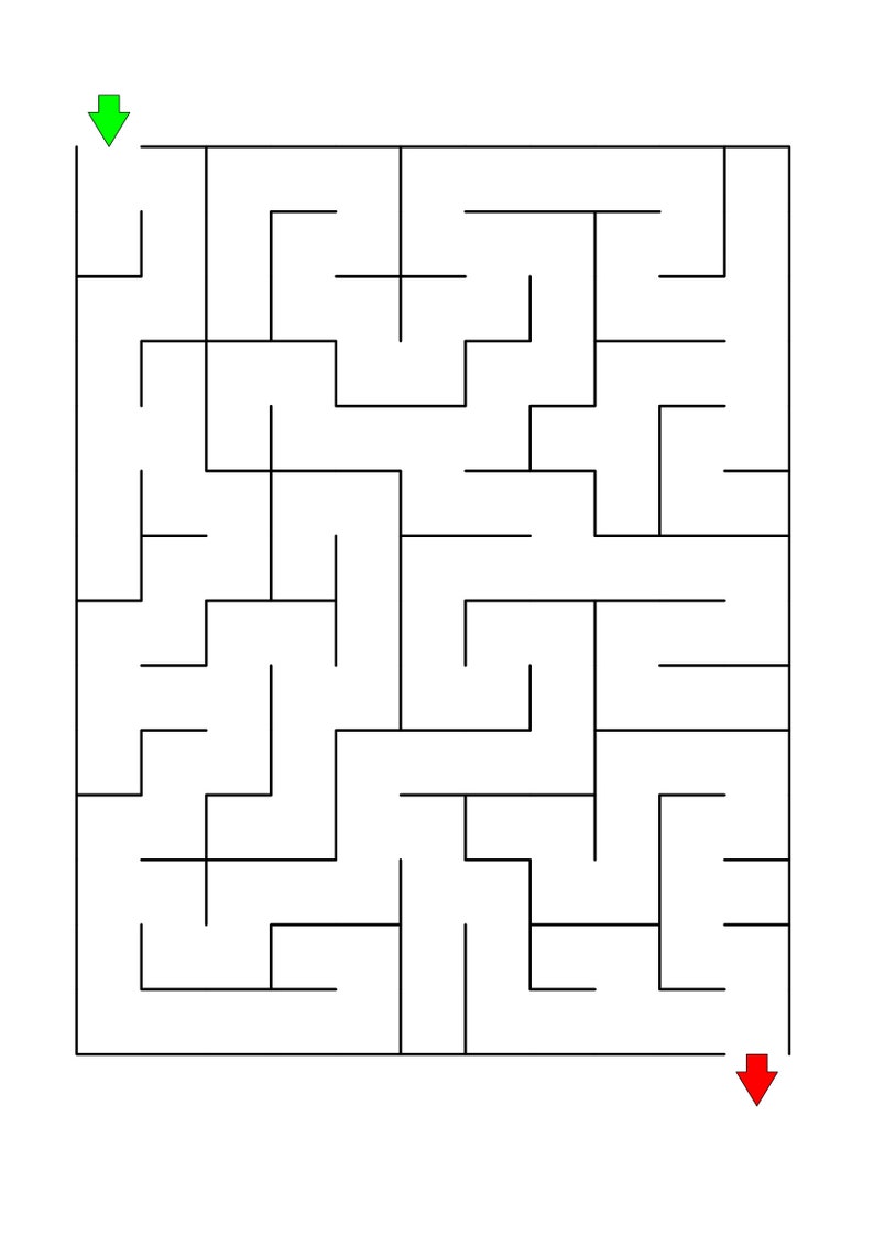 100 Easy Mazes for Kids up to 5 Years Old, Printable Labyrinth Pages