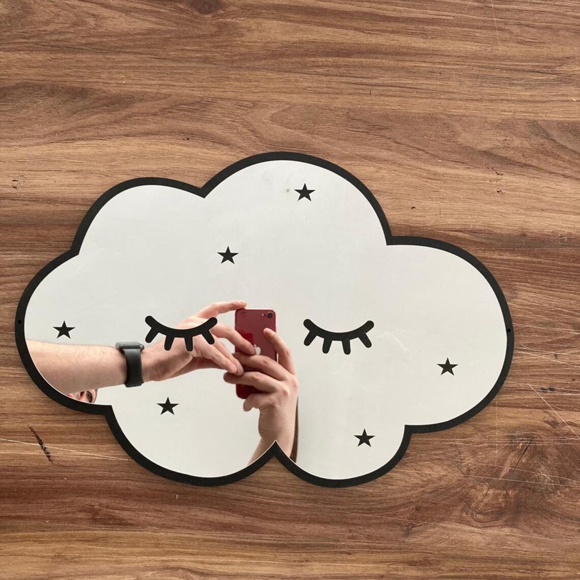 Acrylic Cloud Mirror Wall Decor for Baby Room Bedroom Mirror Etsy